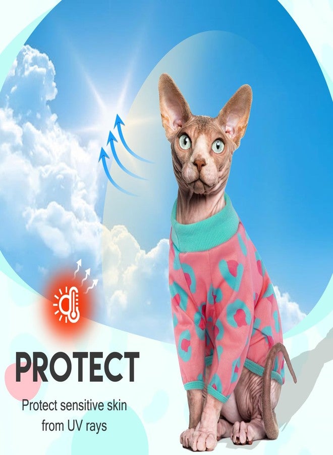 ADNIKIA Sphynx Cats Clothes Cat Turtleneck Cotton Sweater Pullover Kitten T-Shirts with Sleeves Cat Pajamas Jumpsuit for Sphynx Cornish Rex, Devon Rex,Small Dog - Image 5